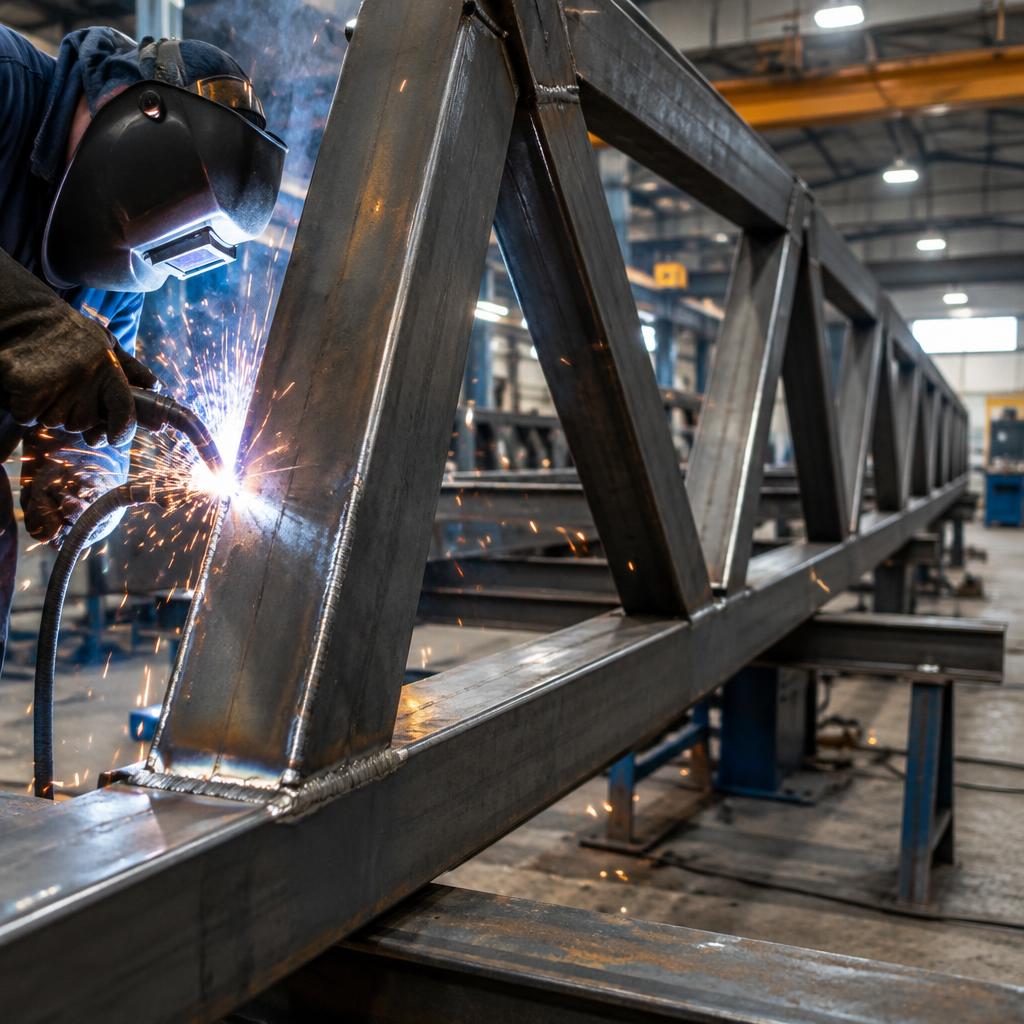Soldadura de estructura metálica en maestranza
